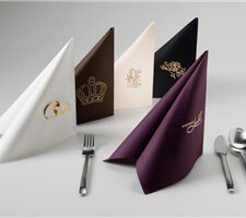 Restaurants luncheon pattern logo serviettes airlaid paper napkin