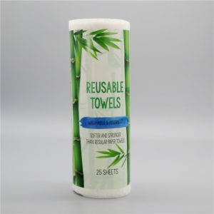 Bamboo Fiber Nonwoven Household Cleaning Cloth Roll 