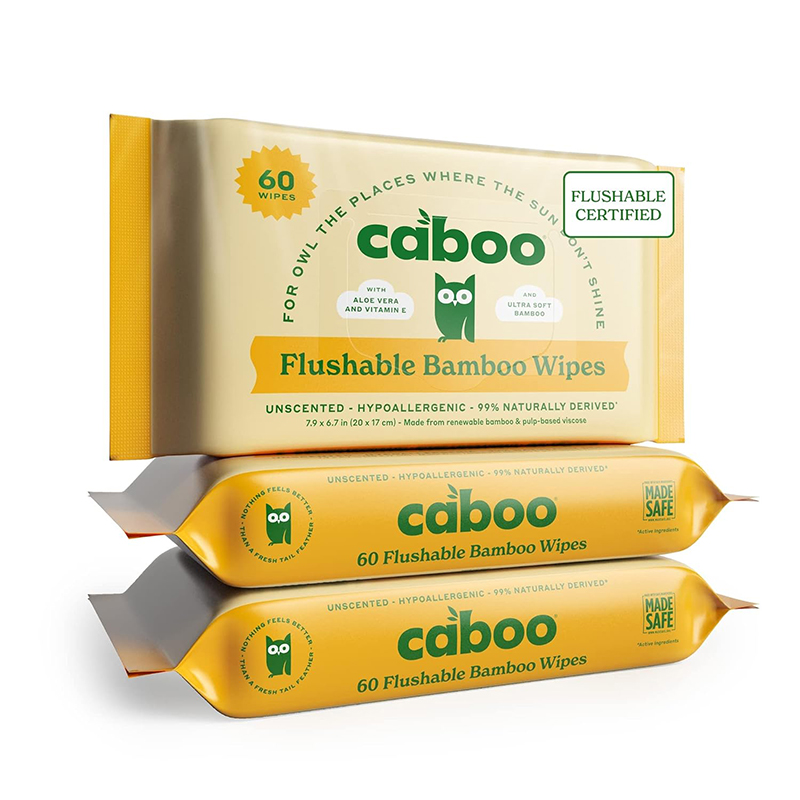 caboo tree free flushable wipes