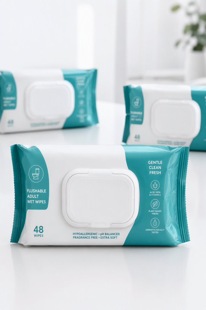 flushable wipes