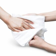 Disposable White Salon Towel For Exhibition