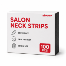 Super soft hair salon black neck strips