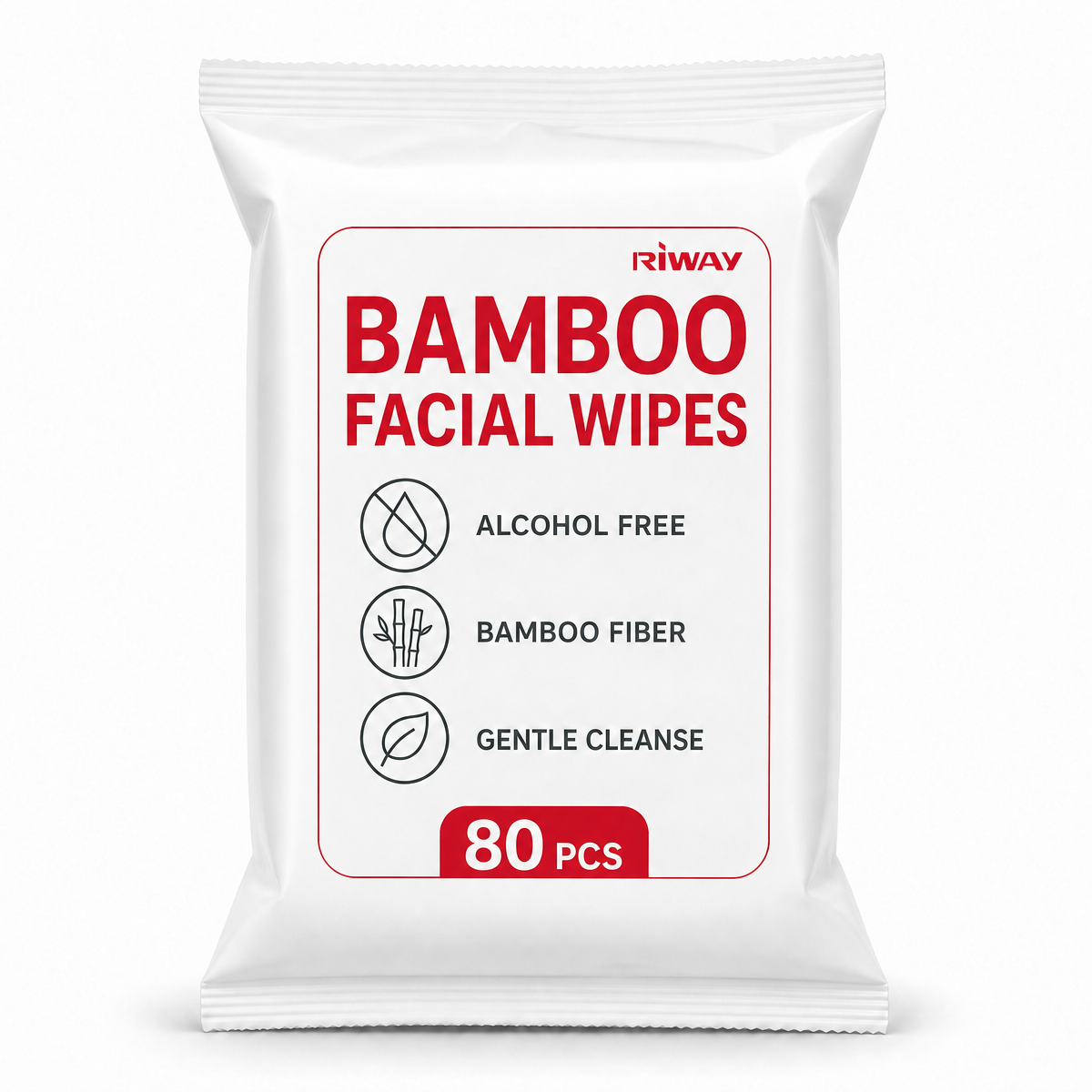 Alcohol-free Bamboo Facial Wipes For Makeup