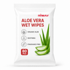 Organic Aloe Vera Wet Wipes for Sensitive Skin