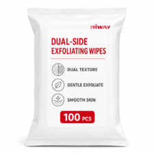 Dual-side Exfoliating Wet Wipes For Facial Cleaning