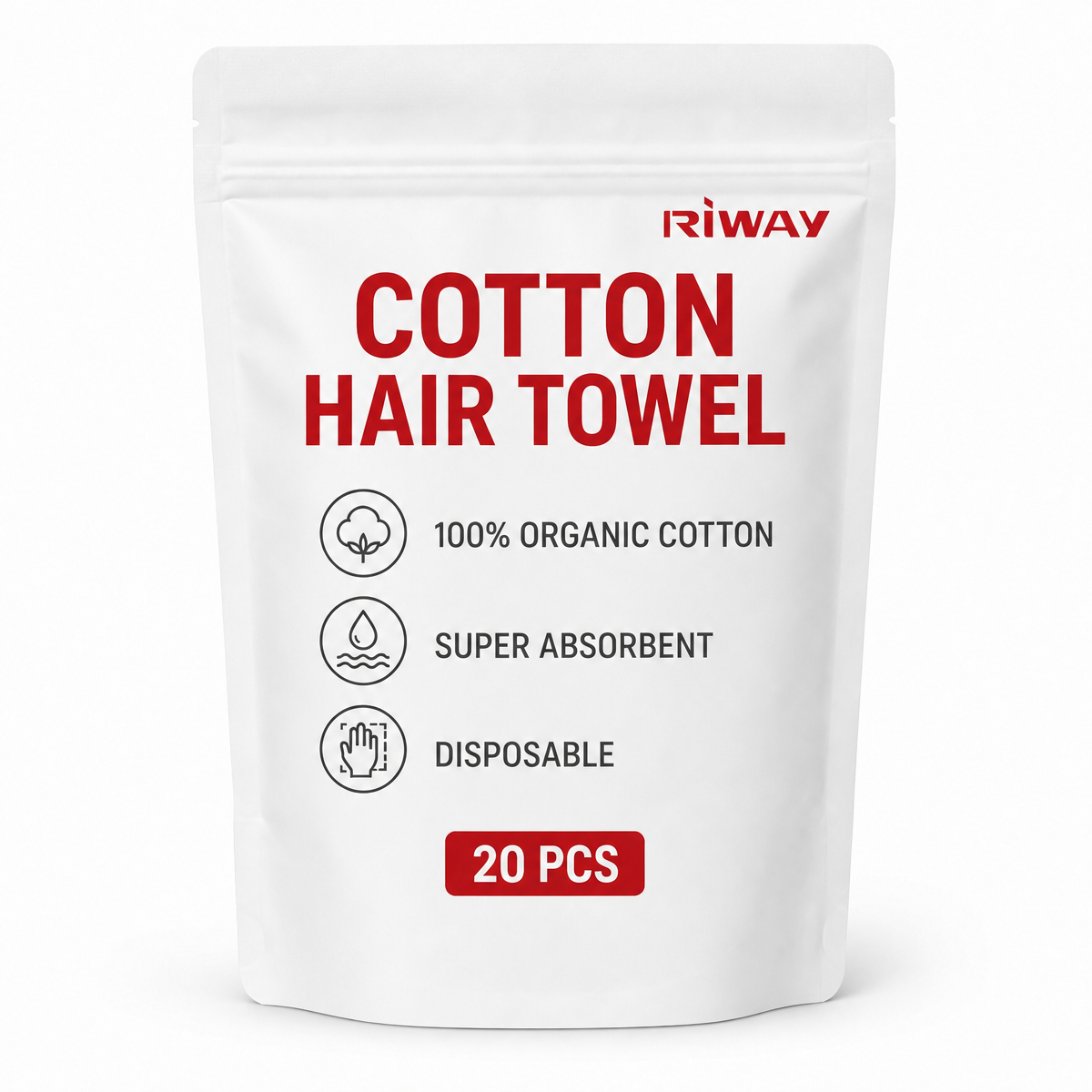 100% organic cotton disposable hair towel