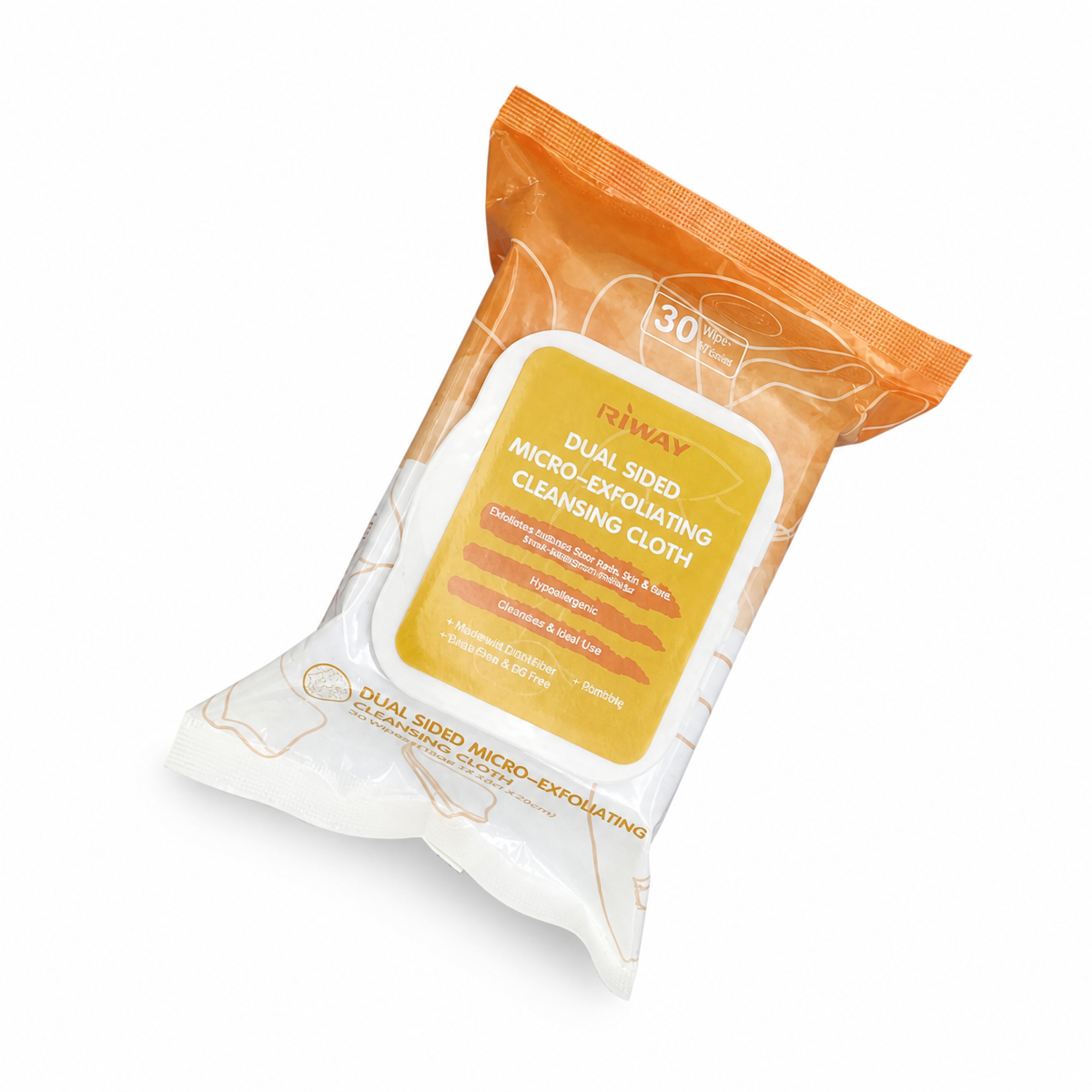 Dual-side Exfoliating Wet Wipes For Facial Cleaning - Image 3