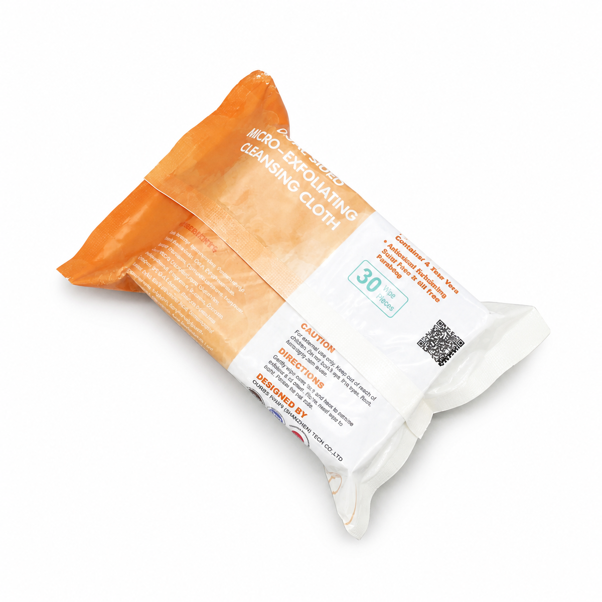 Dual-side Exfoliating Wet Wipes For Facial Cleaning - Image 4