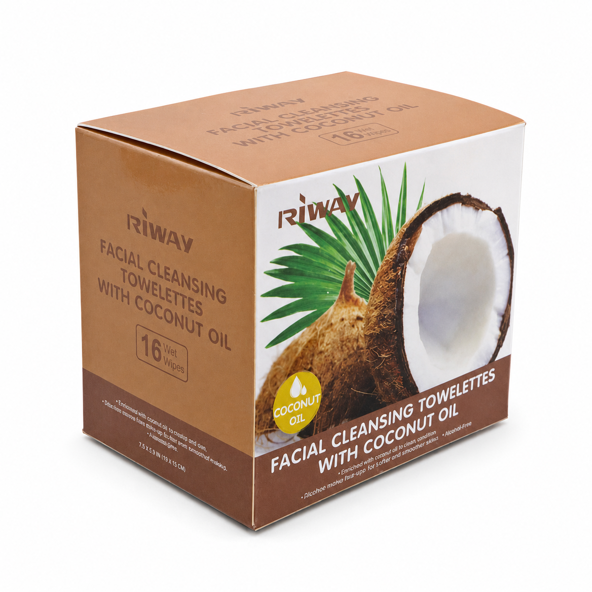 Deep Clean Coconut Oil Facial Wipes For Makeup - Image 2