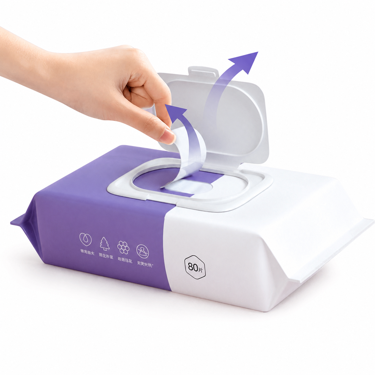 Disposable Nonwoven Baby Wipes (80 PCS) - Image 3